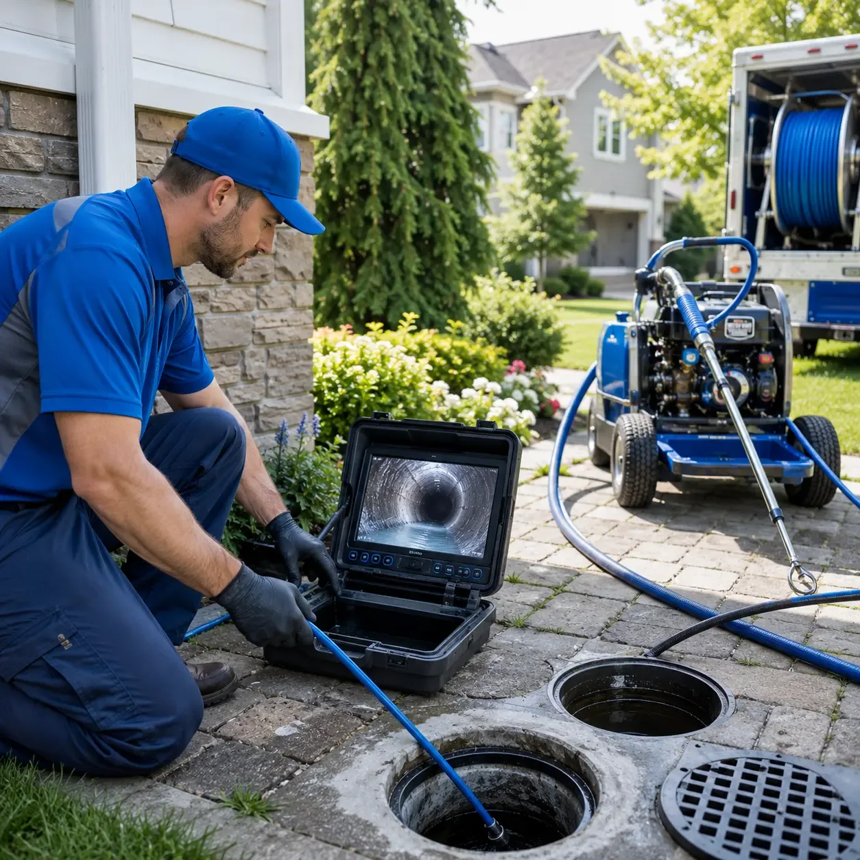 Outdoor drain cleaning professionals serving Gallaway, TN