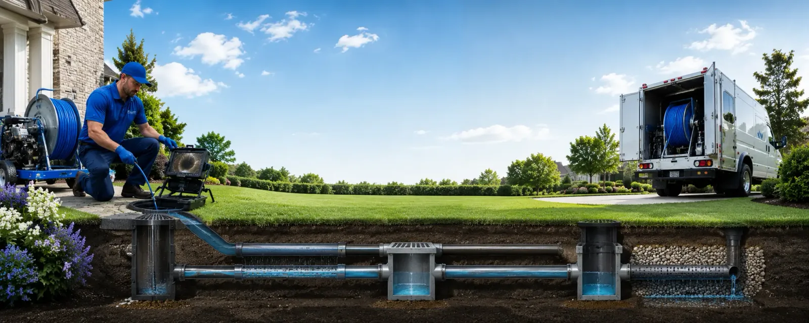 Outdoor drain cleaning information for Gallaway, TN